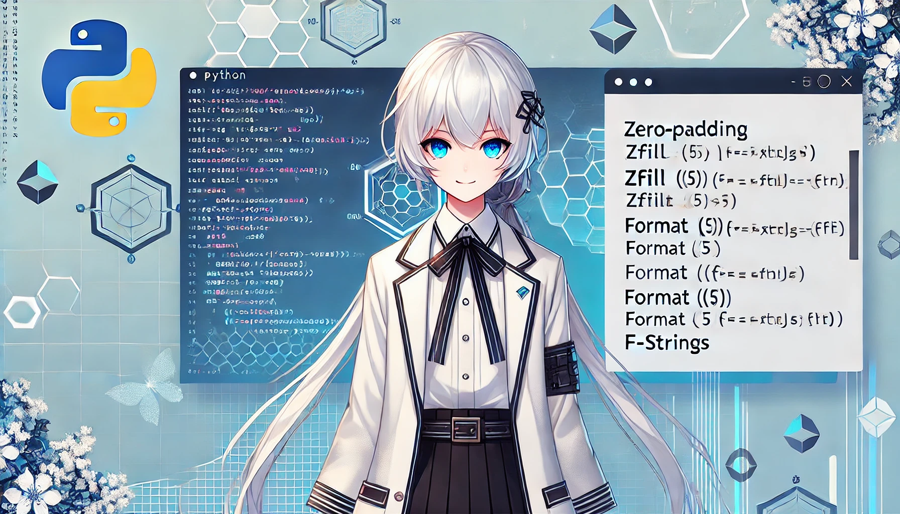 Pythonでゼロ埋めを行う方法｜zfill(), format(), f文字列の